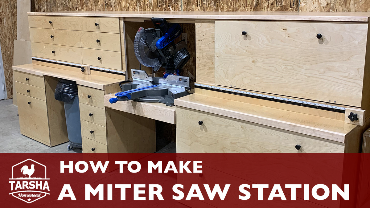 How to Make a Miter Saw Station Tarsha Homestead