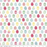 Clearance- Easter Parade Eggs White - 1/2 Yard Increments, Cut Continuously - by Lindsay Wilkes for Riley Blake Designs