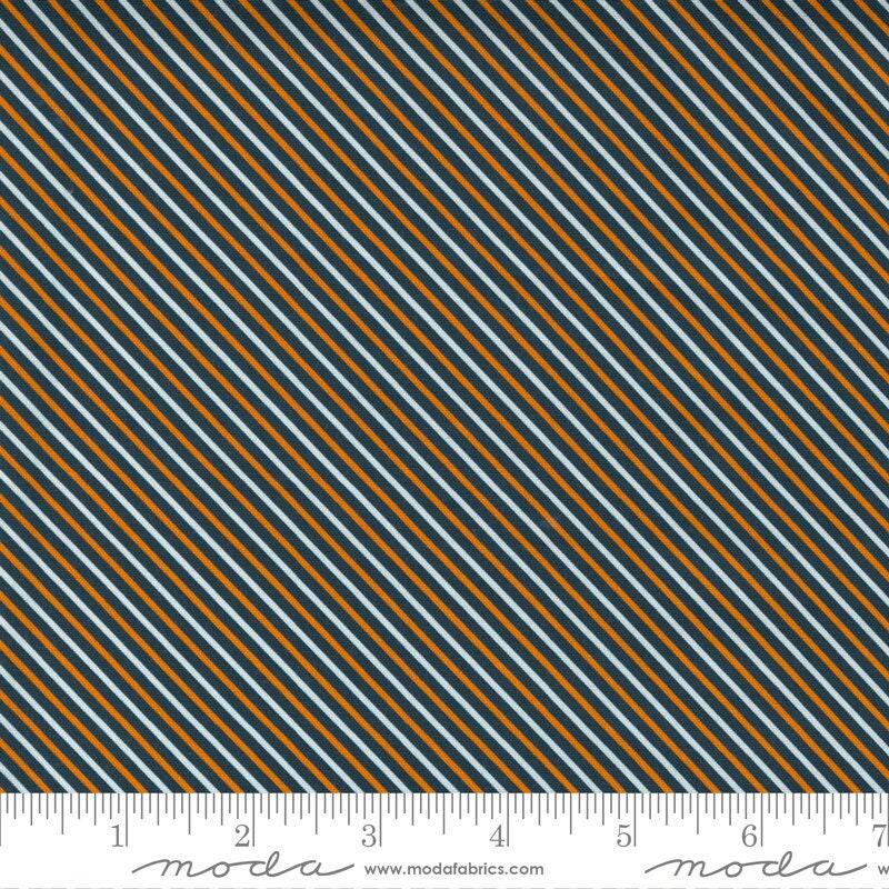 Holiday Halloween Midnight Stripes - Holiday Essentials - 1/2 Yard Increments, Cut Continuously - by Stacy Iest Hsu for Moda Fabrics