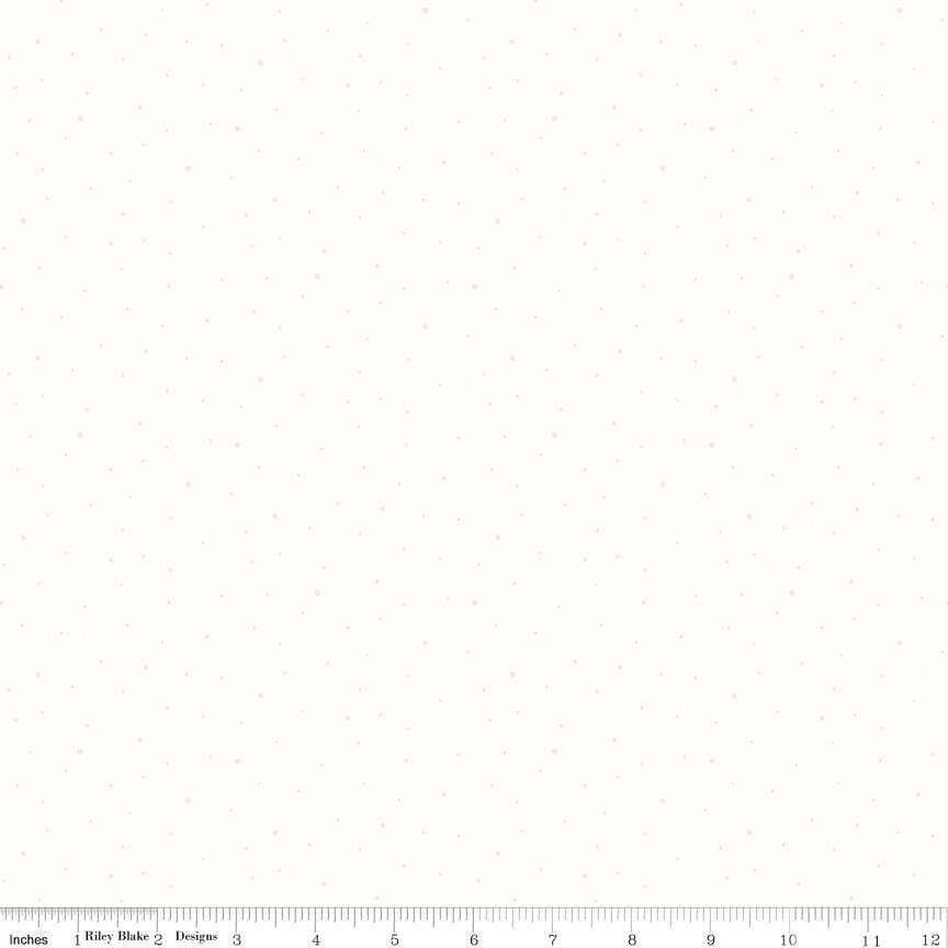 Cream Tone on Tone Dapple Dot - 1/2 Yard Increments, Cut Continuously - by Riley Blake Designs