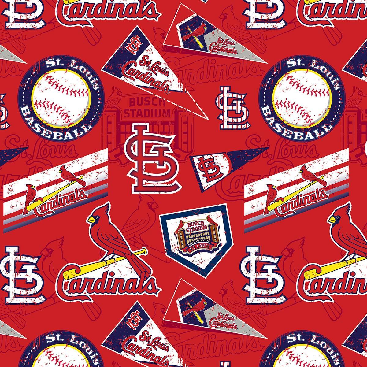 MLB St. Louis Cardinals Cotton - 1/2 Yard Increments, Cut Continuously - by Fabric Traditions
