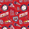 MLB St. Louis Cardinals Cotton - 1/2 Yard Increments, Cut Continuously - by Fabric Traditions