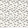 Bad to the Bone Off White Bats - 1/2 Yard Increments, Cut Continuously - by My Mind's Eye for Riley Blake Designs