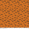 Bad to the Bone Orange Bats - 1/2 Yard Increments, Cut Continuously - by My Mind's Eye for Riley Blake Designs