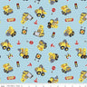 CAT® Junior Crew™ Toys in Aqua - 1/2 Yard Increments, Cut Continuously - by Riley Blake Designs
