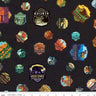 National Parks Patches in Black - 1/2 Yard Increments, Cut Continuously - by Anderson Design Group for Riley Blake Designs