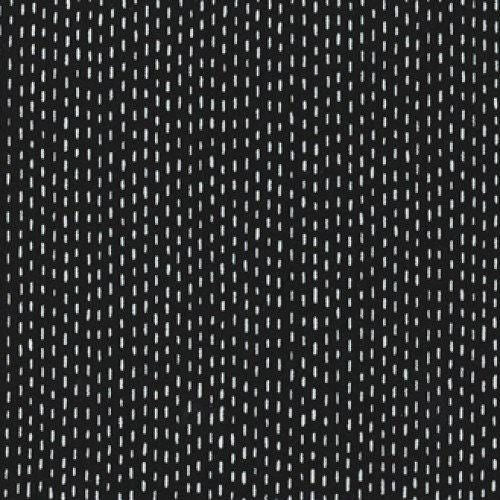 Tiny Stitches in Black - 1/2 Yard Increments, Cut Continuously - by Michael Miller