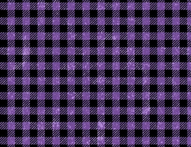 Gnome-ster Mash Purple Checks - 1/2 Yard Increments, Cut Continuously - by Jennifer Pugh for Wilmington Prints