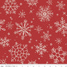 3 Yd Cut 108" Magical Winterland Barn Red Snowflake Backing by Riley Blake Designs