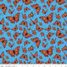 Friendship Florals Monarchs in Blue - 1/2 Yard Increments, Cut Continuously - by Riley Blake Designs