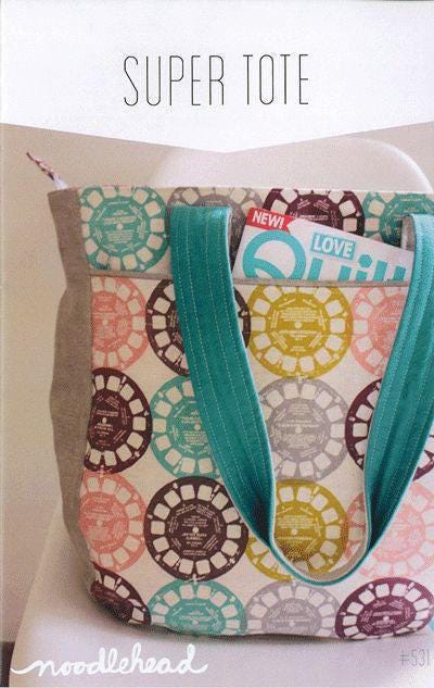 Super Tote Bag Pattern by Noodlehead
