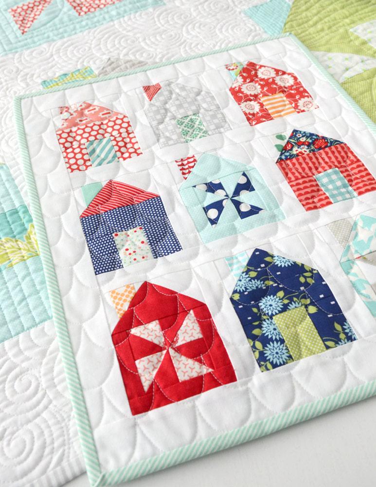 Dwell Mini Quilt Pattern by Camille Roskelley Thimble Blossoms