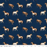 Wild Rose Horses in Navy - 1/2 Yard Increments, Cut Continuously - by Riley Blake Designs