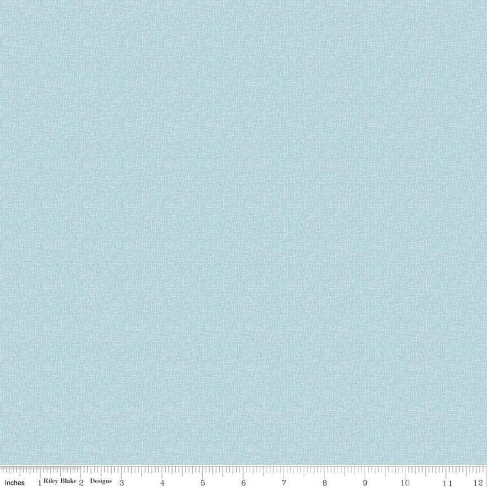 Aqua and White Small Hashtag - 1/2 Yard Increments, Cut Continuously - by Riley Blake Designs
