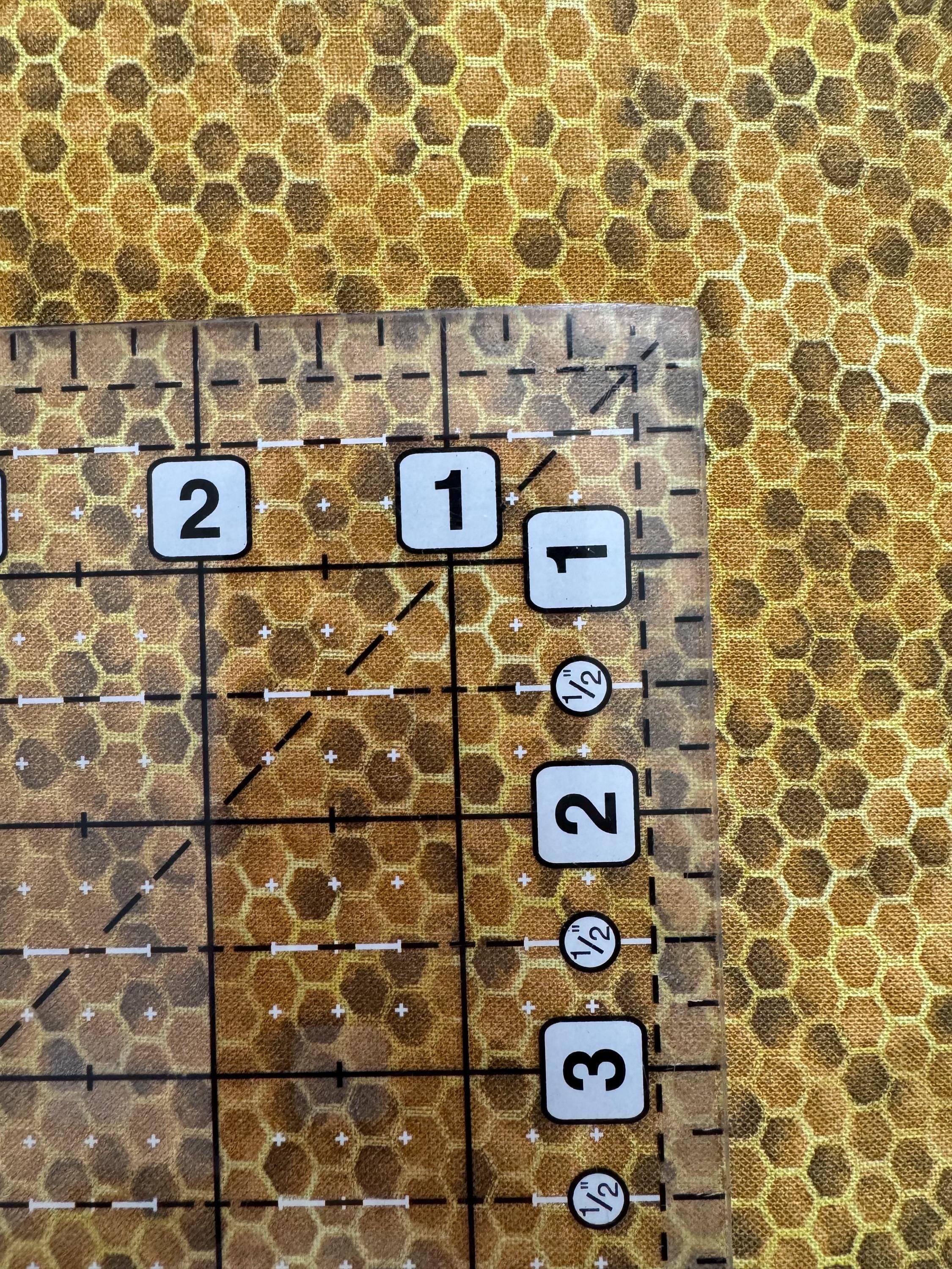 Bee and Bee Kind Honeycomb - 1/2 Yard Increments, Cut Continuously - by Timeless Treasures