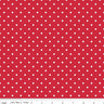 Swiss Dot Red - 1/2 Yard Increments, Cut Continuously - by Riley Blake Designs