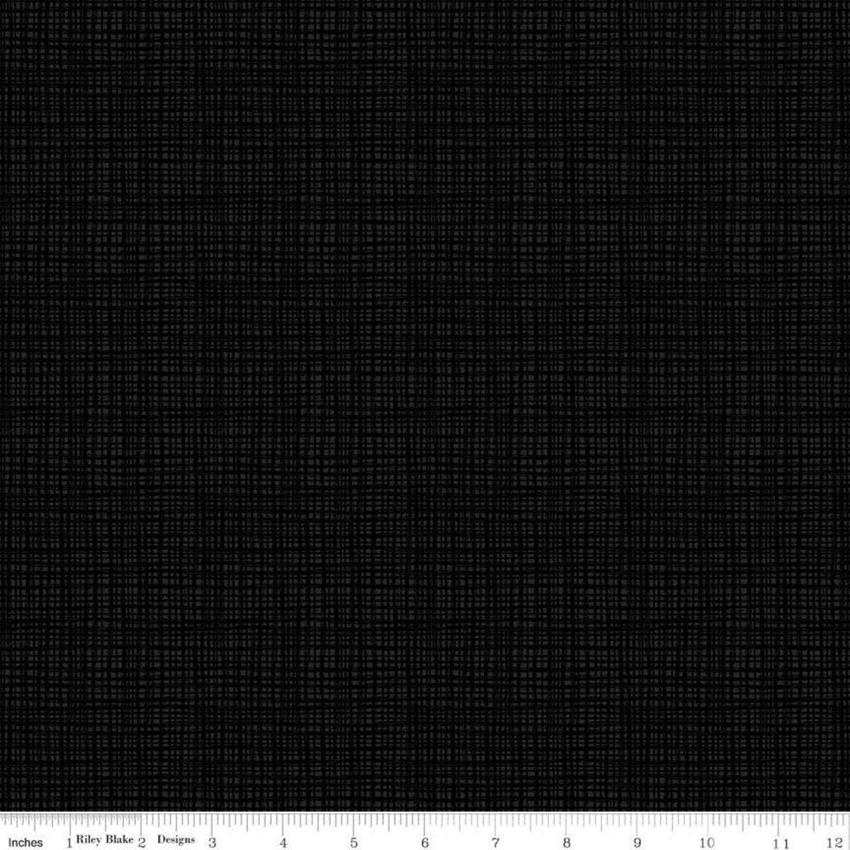 Black Texture - 1/2 Yard Increments, Cut Continuously - by Sandy Gervais for Riley Blake Designs