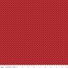 Swiss Dot Barn Red - 1/2 Yard Increments, Cut Continuously - by Riley Blake Designs