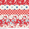 Freedom Garden Cheater Panel in Red by My Mind's Eye for Riley Blake Designs