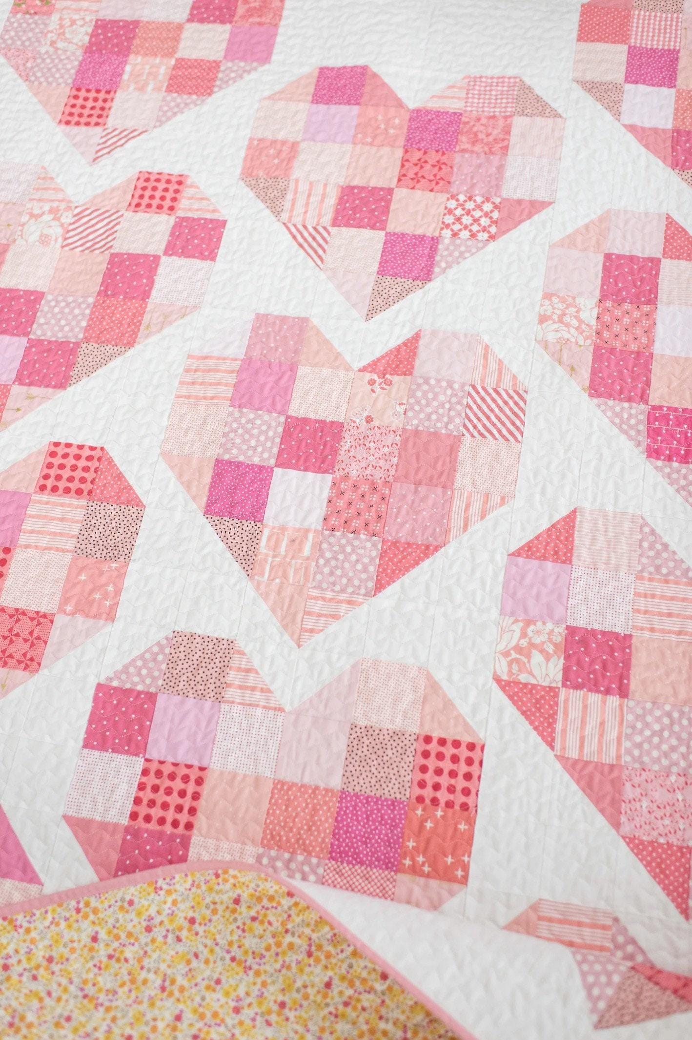 Scrappy Hearts Pattern by Quilty Love