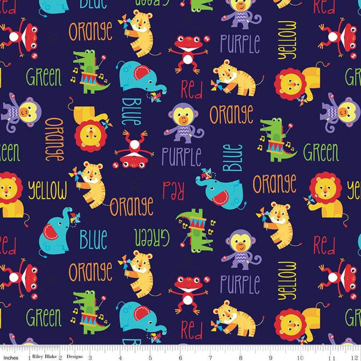 Fisher-Price Main in Navy - 1/2 Yard Increments, Cut Continuously - by Riley Blake Designs