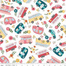 Gone Glamping Main in White - 1/2 Yard Increments, Cut Continuously - by Lori Whitlock for Riley Blake Designs