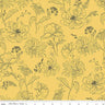 Honey Bee Wildflower in Daisy - 1/2 Yard Increments, Cut Continuously - by My Mind's Eye for Riley Blake Designs