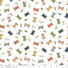 Sew Much Fun Thread Spools in White - 1/2 Yard Increments, Cut Continuously - by Echo Park Paper Co. for Riley Blake Designs