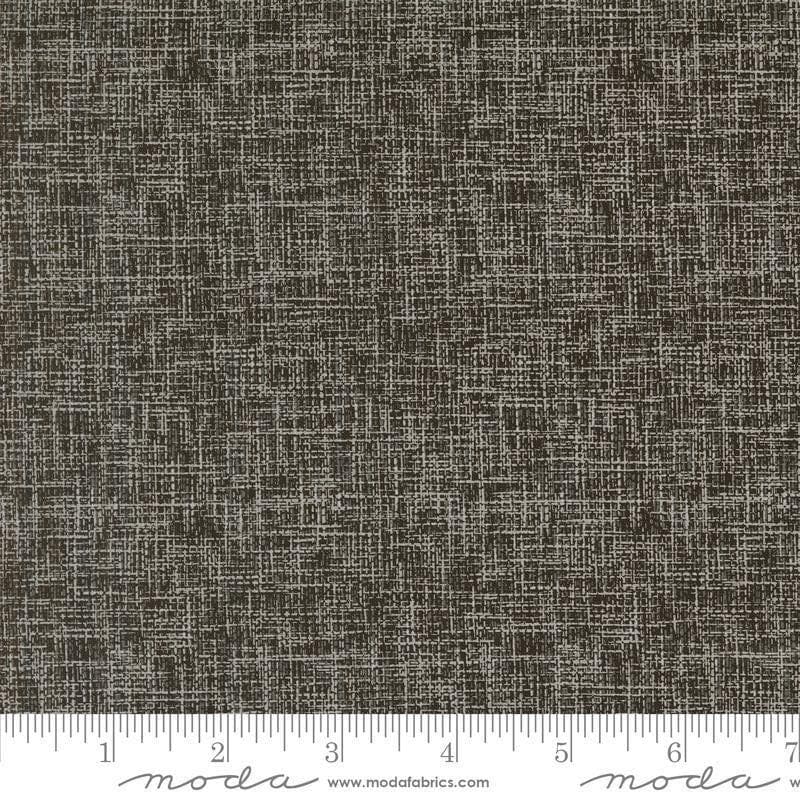 Threads Stitches Textured in Black by Sweetwater for Moda Fabrics