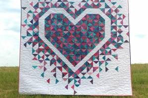 Exploding Heart Quilt Pattern by Slice of Pi Quilts