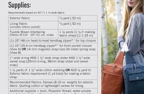 Sandhill Sling Style Bag Pattern by Noodlehead