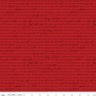 Charming Christmas Words in Red - 1/2 Yard Increments, Cut Continuously - by Kelsey Carlson for Riley Blake Designs