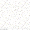 Rainbow Blossom on White - 1/2 Yard Increments, Cut Continuously - by Christopher Thompson for Riley Blake Designs