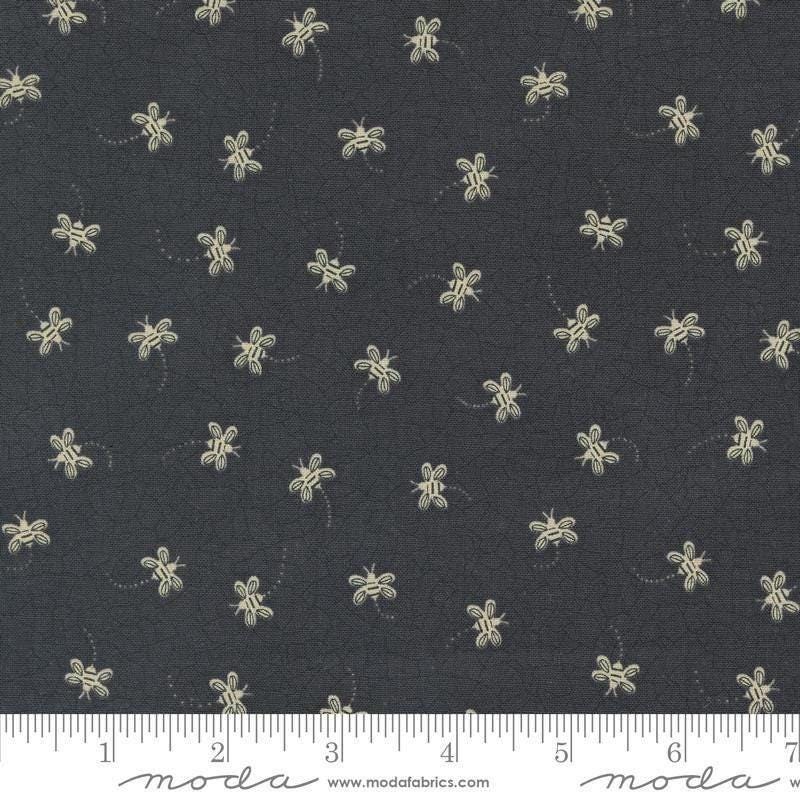 Bloom and Grow Black Bees - 1/2 Yard Increments, Cut Continuously - by Kathy Schmitz for Moda Fabrics