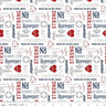Clearance- Nobody Fights Alone Nurses Care in Red - 1/2 Yard Increments, Cut Continuously - by Riley Blake Designs