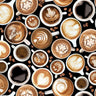 Black Fresh Brew Coffee - 1/2 Yard Increments, Cut Continuously - by Timeless Treasures