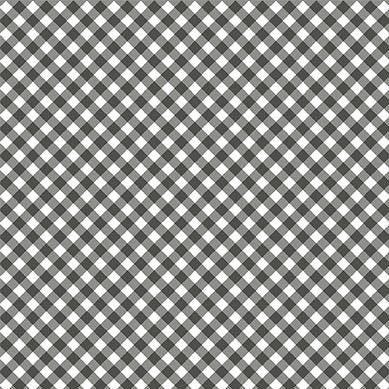 Out of Africa Safari Gingham in Black and White - 1/2 Yard Increments, Cut Continuously - by Michael Miller