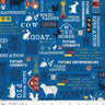 FFA Forever Blue Refreshed Main in Blue - 1/2 Yard Increments, Cut Continuously - by Riley Blake Designs