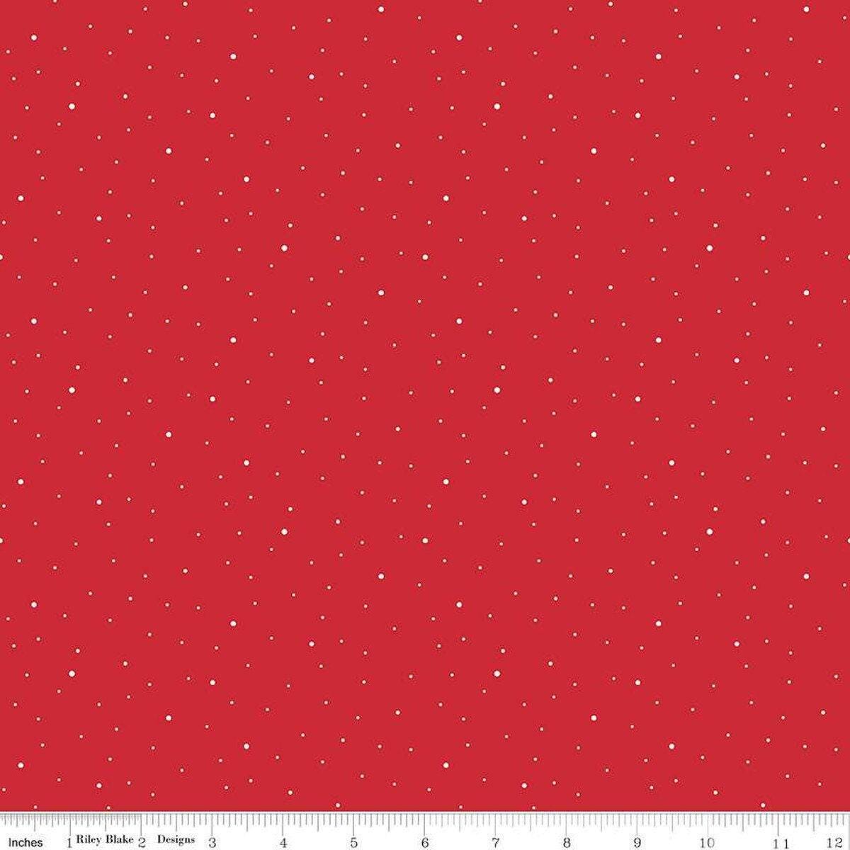 Riley Red Dapple Dot - 1/2 Yard Increments, Cut Continuously - by Riley Blake Designs