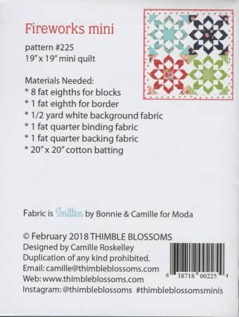 Fireworks Mini Quilt Pattern by Camille Roskelley of Thimble Blossoms