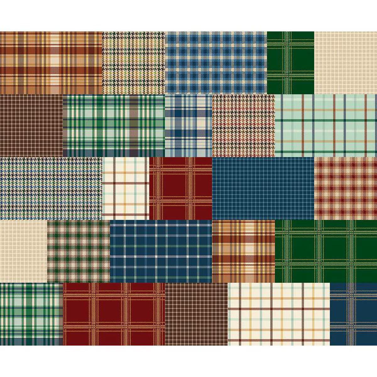 Plaid-Venture Club Plaids Cheater Print in Multi - 1/2 Yard Increments, Cut Continuously - by Riley Blake Designs