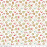 Gingerbread Kisses Sugar Cookies in White - 1/2 Yard Increments, Cut Continuously - by Doodlebug Design Inc. for Riley Blake Designs