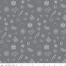 Clearance- Nobody Fights Alone First Responder in Gray by Riley Blake Designs