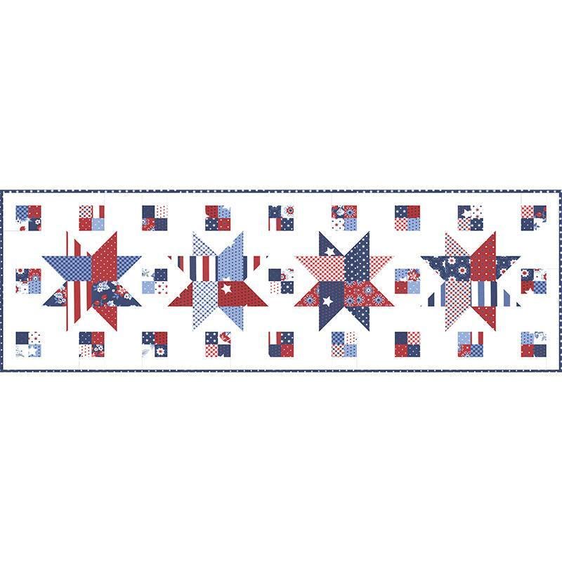 Woven Stars Table Runner Pattern by Branch & Blume