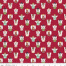 Clearance- Christmas Village Angels in Red - 1/2 Yard Increments, Cut Continuously - by Katherine Lenius for Riley Blake Designs
