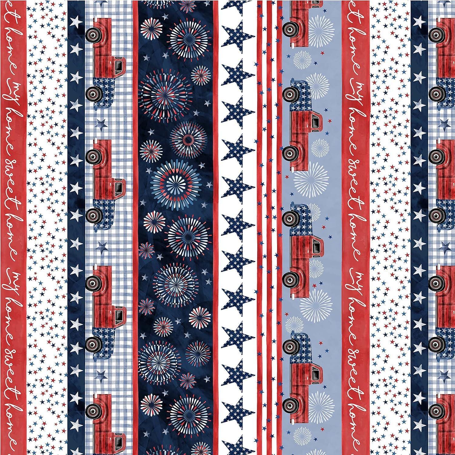 My Home Sweet Home Stripe - 1/2 Yard Increments, Cut Continuously - by Michael Miller