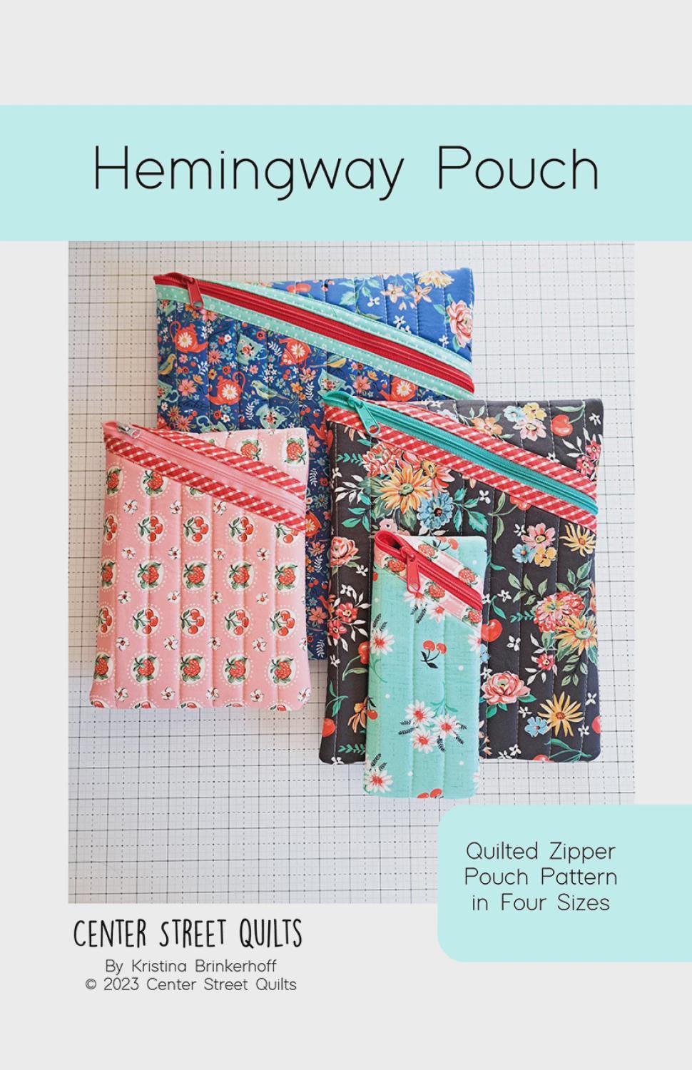Hemingway Pouch Pattern by Center Street Quilts