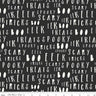 Bad to the Bone Black Words - 1/2 Yard Increments, Cut Continuously - by My Mind's Eye for Riley Blake Designs