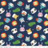 Let's Play Heads on Navy - 1/2 Yard Increments, Cut Continuously - by Riley Blake Designs