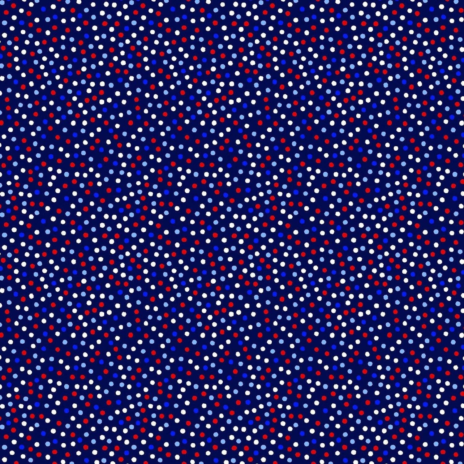 Indigo Garden Pindot - 1/2 Yard Increments, Cut Continuously - by Michael Miller